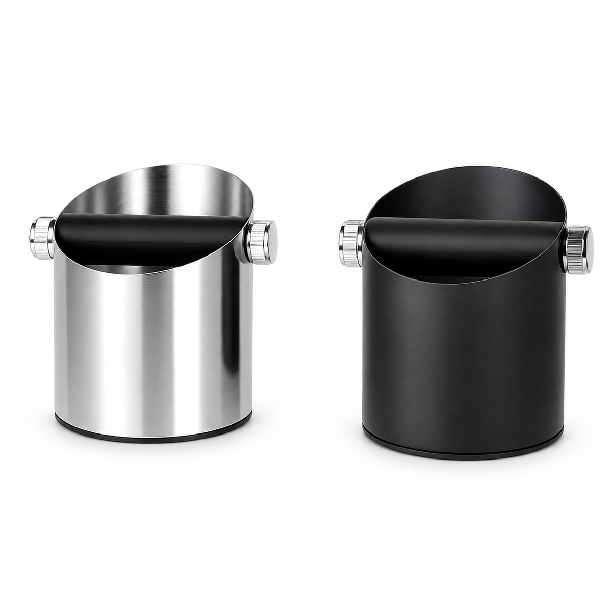 Yozcoffee Espresso Caja de acero inoxidable Silicona Bar Plata / Negro - imagen del producto