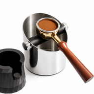 Yozcoffee Espresso Caja de acero inoxidable Silicona Bar Plata / Negro - miniatura 3