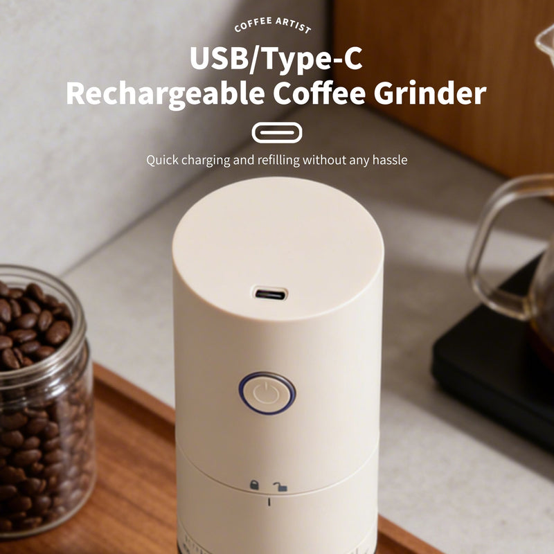 Molinillo eléctrico Yozcoffee USB-C con 38 ajustes y muelas cerámicas - imagen del producto