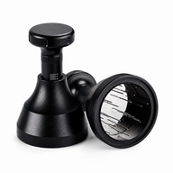 Yozcoffee WDT Espresso Distribuidor 51/53/58mm Herramienta de aguja de acero inoxidable negro - miniatura 2