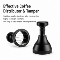 Yozcoffee WDT Espresso Distribuidor 51/53/58mm Herramienta de aguja de acero inoxidable negro - miniatura 4