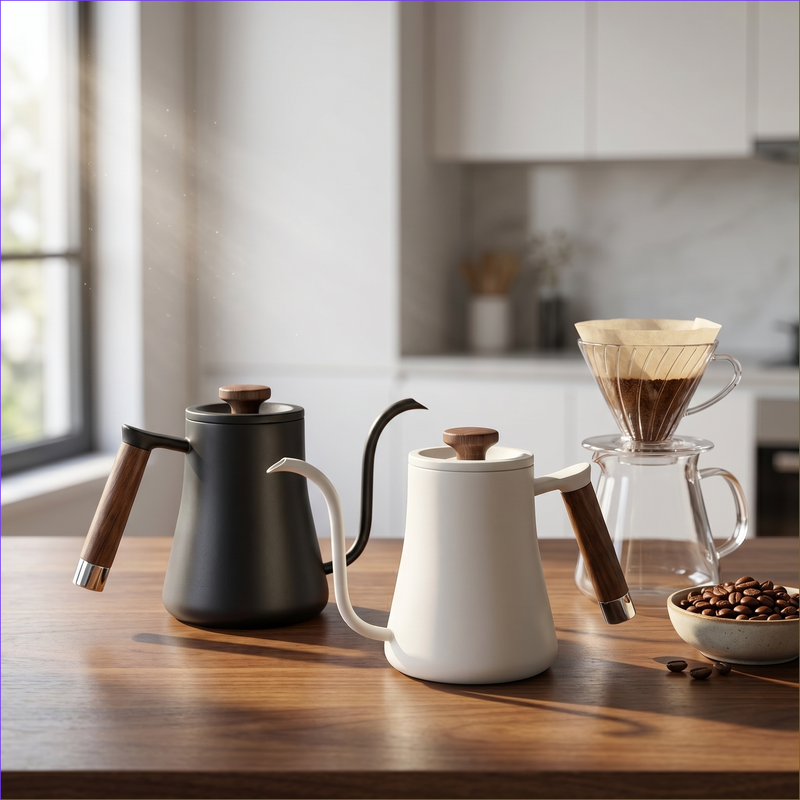 Yozcoffee Gooseneck Pour sobre hervidor 350/600ml de acero inoxidable - imagen del producto