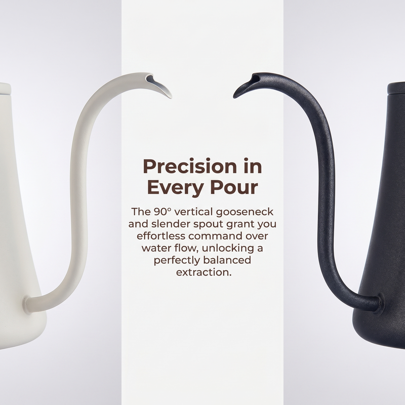 Yozcoffee Gooseneck Pour sobre hervidor 350/600ml de acero inoxidable - imagen del producto